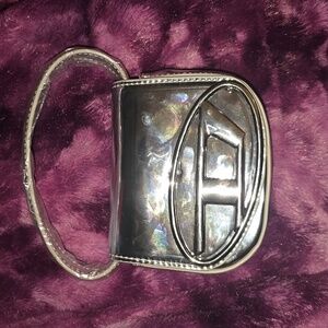 D Inspired Silver/Metallic Shoulder Bag